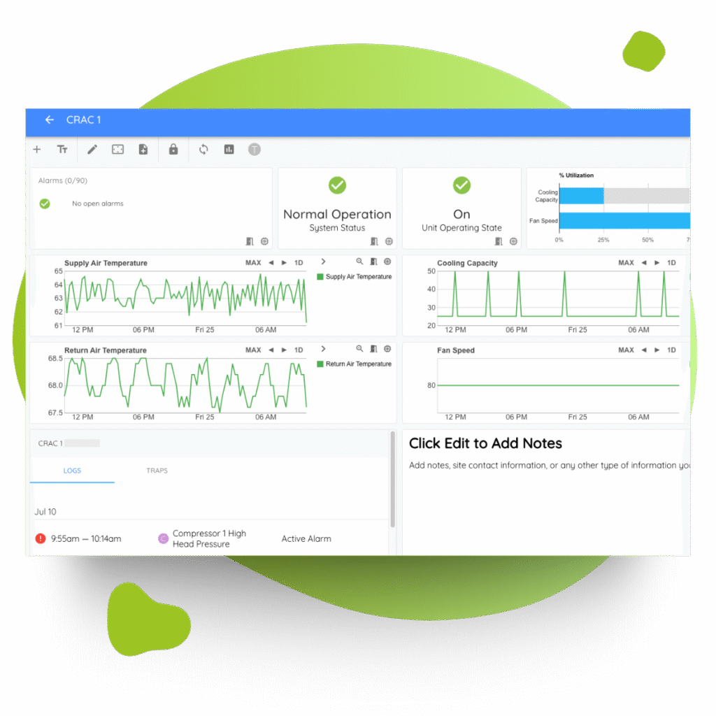 CRAC Monitoring Cooling Platform Tool